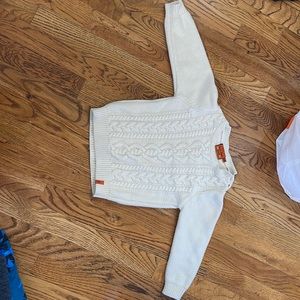 Cotton cream sweater 3-4T
